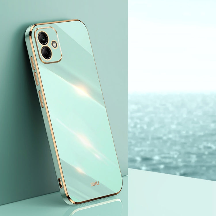 XINLI Straight Edge 6D Electroplate TPU Phone Case, For Samsung Galaxy A05, For Samsung Galaxy A05s, For Samsung Galaxy M34 5G