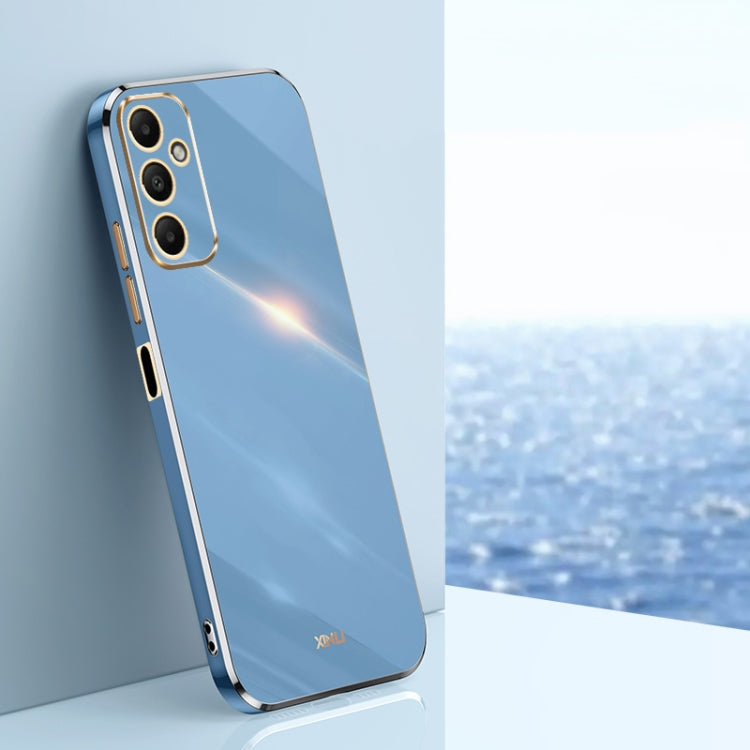 XINLI Straight Edge 6D Electroplate TPU Phone Case, For Samsung Galaxy A05, For Samsung Galaxy A05s, For Samsung Galaxy M34 5G