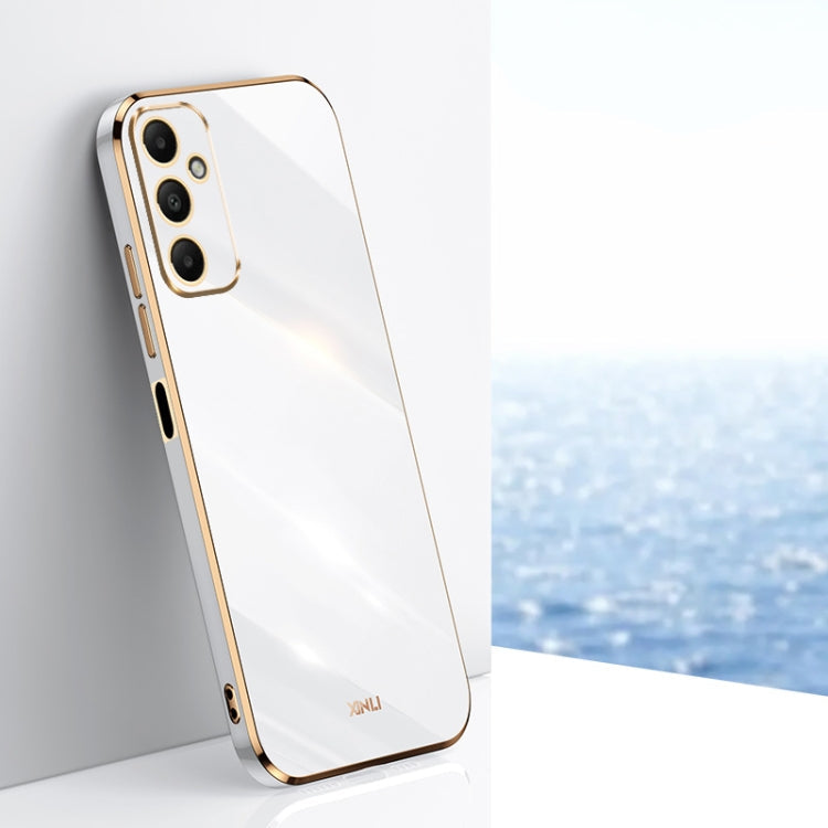 XINLI Straight Edge 6D Electroplate TPU Phone Case, For Samsung Galaxy A05, For Samsung Galaxy A05s, For Samsung Galaxy M34 5G
