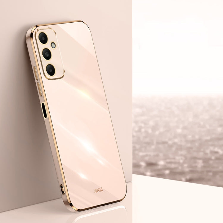 XINLI Straight Edge 6D Electroplate TPU Phone Case, For Samsung Galaxy A05, For Samsung Galaxy A05s, For Samsung Galaxy M34 5G