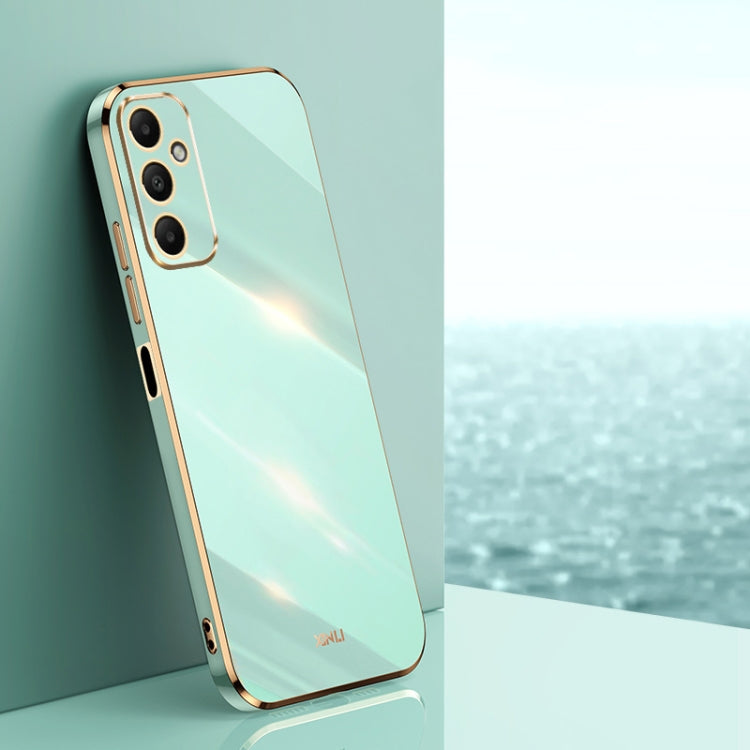XINLI Straight Edge 6D Electroplate TPU Phone Case, For Samsung Galaxy A05, For Samsung Galaxy A05s, For Samsung Galaxy M34 5G