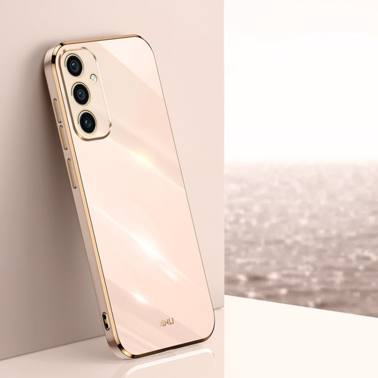 XINLI Straight Edge 6D Electroplate TPU Phone Case, For Samsung Galaxy A55, For Samsung Galaxy A35 5G, For Samsung Galaxy S24 Ultra 5G