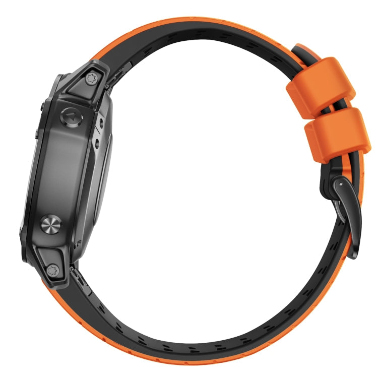 22mm Trapezoidal Quick Release Silicone Watch Band, For Garmin Fenix 7