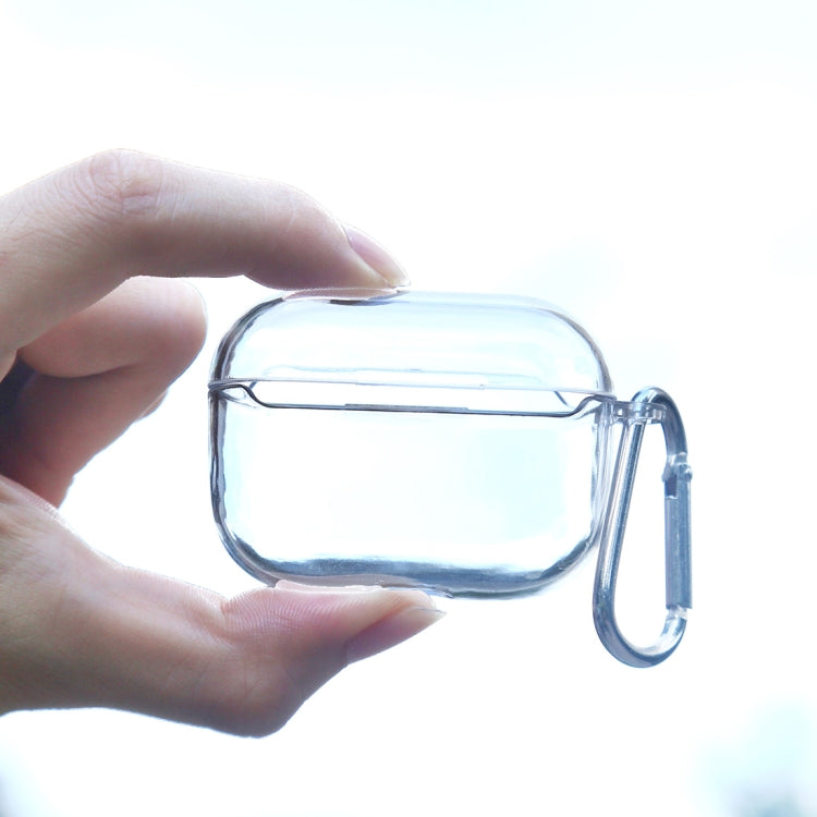Transparent PC Hard Earphone Protective Case with Hook, For AirPods 1 / 2 with Hook