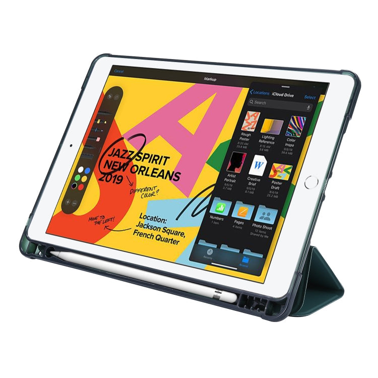 Airbag Deformation Horizontal Flip Leather Case with Holder & Pen Holder, For iPad 10.2 2021 / 2020 / 2019, For iPad Mini (2019), For iPad Mini 4