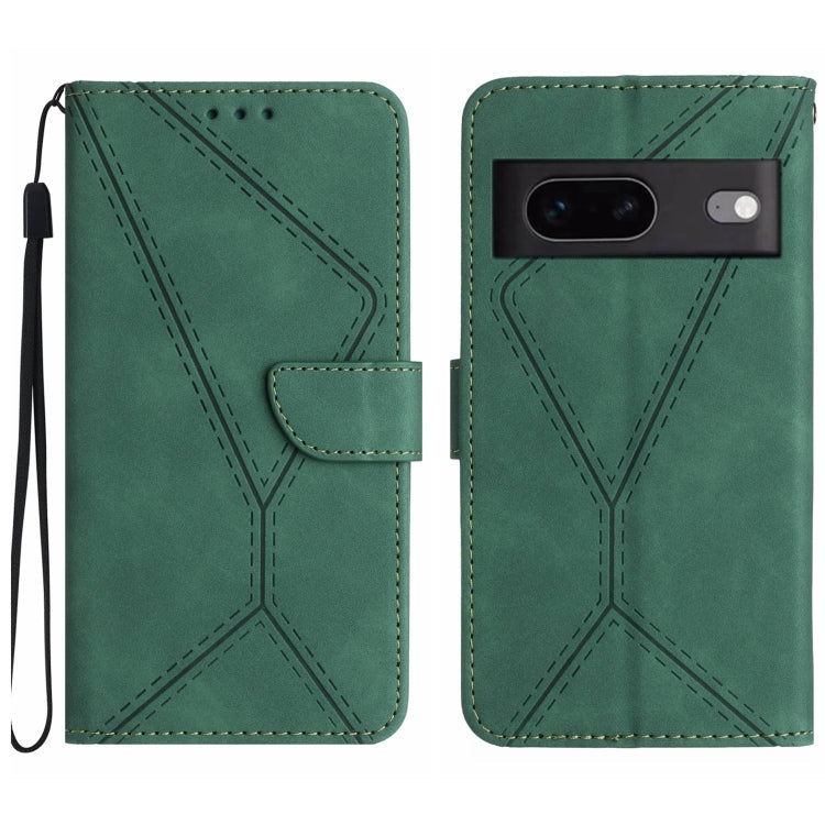 Stitching Embossed Leather Phone Case, For Google Pixel 7, For Google Pixel 7 Pro, For Google Pixel 7a, For Google Pixel 6