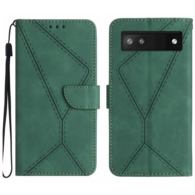 Stitching Embossed Leather Phone Case, For Google Pixel 6 Pro, For Google Pixel 6a