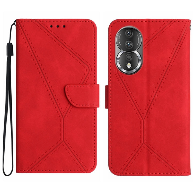 Stitching Embossed Leather Phone Case, For Honor 80, For Honor 80 Pro, For Honor X5 4G, For Honor X9a 5G /Magic5 Lite