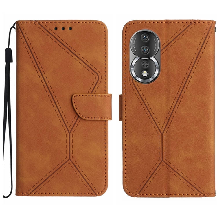 Stitching Embossed Leather Phone Case, For Honor 80, For Honor 80 Pro, For Honor X5 4G, For Honor X9a 5G /Magic5 Lite