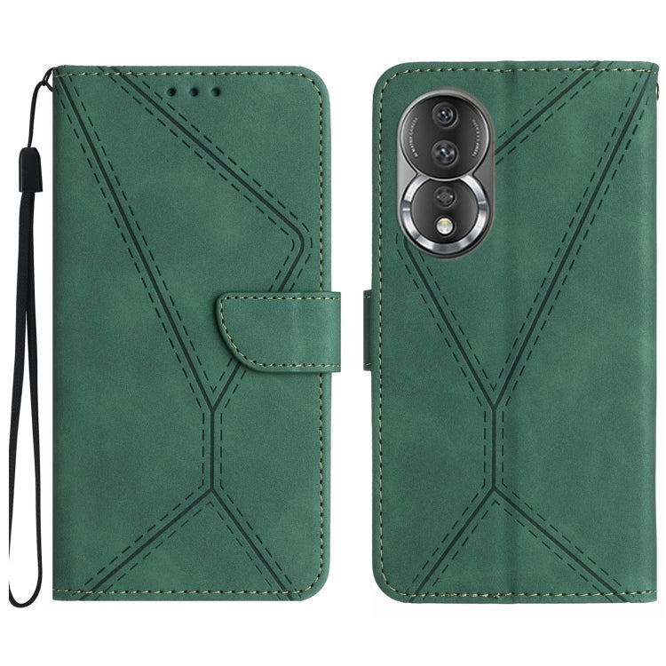 Stitching Embossed Leather Phone Case, For Honor 80, For Honor 80 Pro, For Honor X5 4G, For Honor X9a 5G /Magic5 Lite