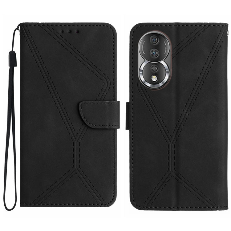 Stitching Embossed Leather Phone Case, For Honor 80, For Honor 80 Pro, For Honor X5 4G, For Honor X9a 5G /Magic5 Lite