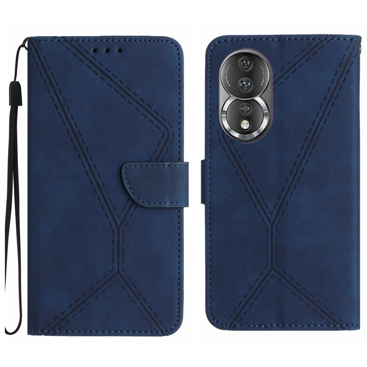 Stitching Embossed Leather Phone Case, For Honor 80, For Honor 80 Pro, For Honor X5 4G, For Honor X9a 5G /Magic5 Lite