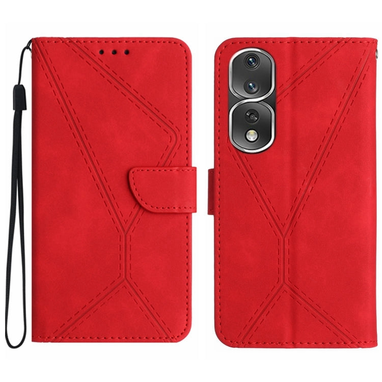 Stitching Embossed Leather Phone Case, For Honor 80, For Honor 80 Pro, For Honor X5 4G, For Honor X9a 5G /Magic5 Lite