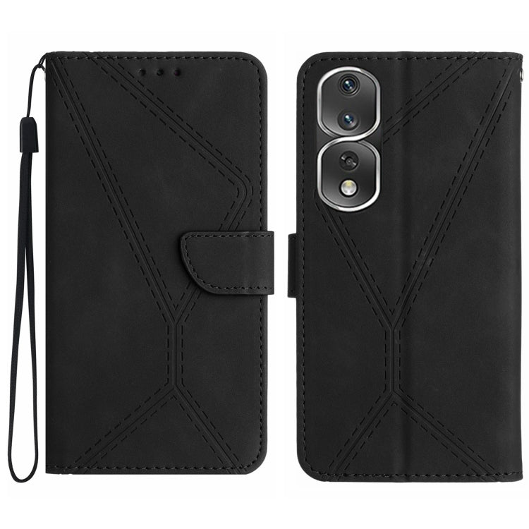 Stitching Embossed Leather Phone Case, For Honor 80, For Honor 80 Pro, For Honor X5 4G, For Honor X9a 5G /Magic5 Lite