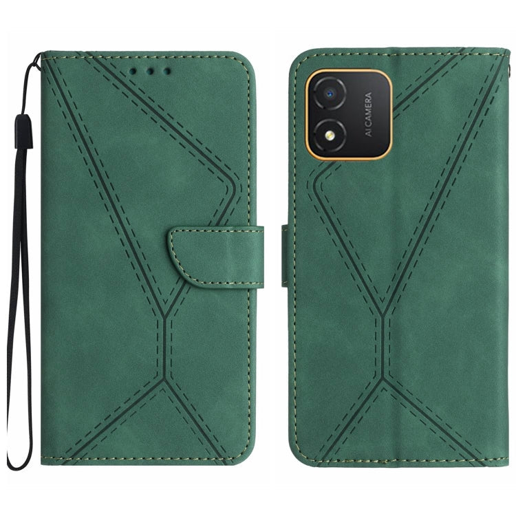 Stitching Embossed Leather Phone Case, For Honor 80, For Honor 80 Pro, For Honor X5 4G, For Honor X9a 5G /Magic5 Lite