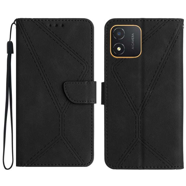 Stitching Embossed Leather Phone Case, For Honor 80, For Honor 80 Pro, For Honor X5 4G, For Honor X9a 5G /Magic5 Lite