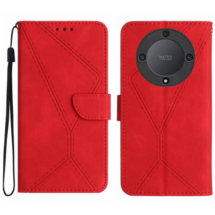 Stitching Embossed Leather Phone Case, For Honor 80, For Honor 80 Pro, For Honor X5 4G, For Honor X9a 5G /Magic5 Lite