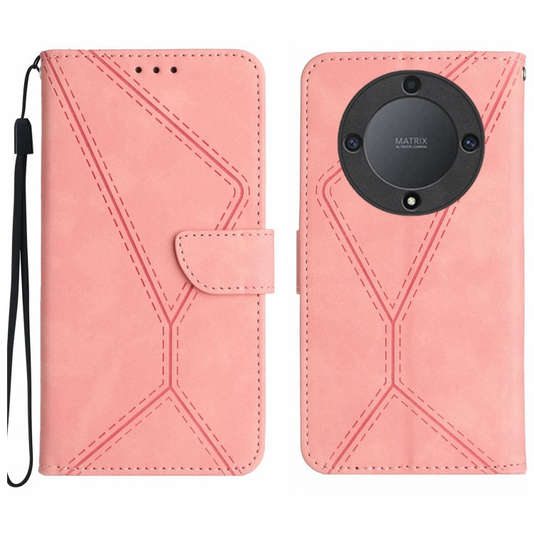 Stitching Embossed Leather Phone Case, For Honor 80, For Honor 80 Pro, For Honor X5 4G, For Honor X9a 5G /Magic5 Lite