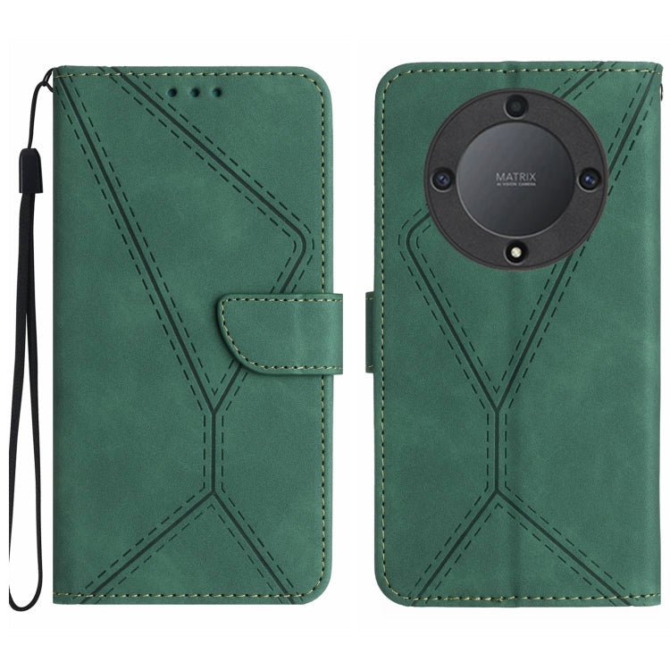 Stitching Embossed Leather Phone Case, For Honor 80, For Honor 80 Pro, For Honor X5 4G, For Honor X9a 5G /Magic5 Lite