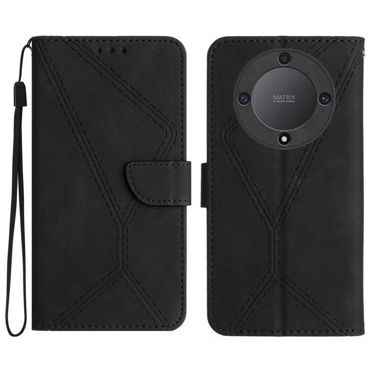 Stitching Embossed Leather Phone Case, For Honor 80, For Honor 80 Pro, For Honor X5 4G, For Honor X9a 5G /Magic5 Lite