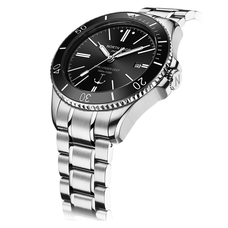 NORTH EDGE ANCHOR Men Outdoor 100m Waterproof Mechanical Watch, ANCHOR