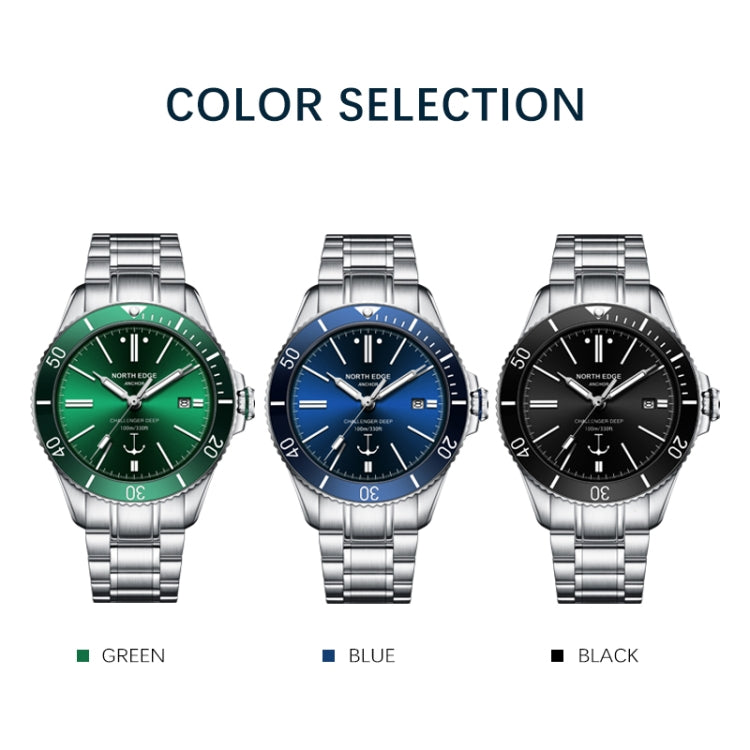 NORTH EDGE ANCHOR Men Outdoor 100m Waterproof Mechanical Watch, ANCHOR