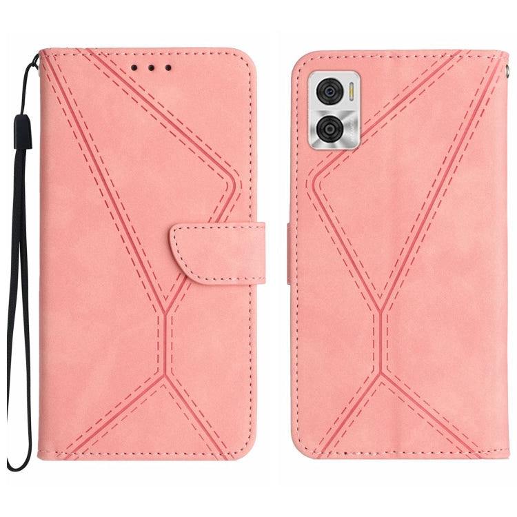 Stitching Embossed Leather Phone Case, For Motorola Moto G Play 2023, For Motorola Moto G72 4G, For Motorola Moto E22 / E22i 4G, For Motorola Moto E22S / G22 4G