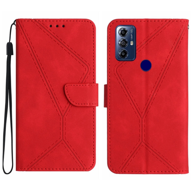Stitching Embossed Leather Phone Case, For Motorola Moto G Play 2023, For Motorola Moto G72 4G, For Motorola Moto E22 / E22i 4G, For Motorola Moto E22S / G22 4G