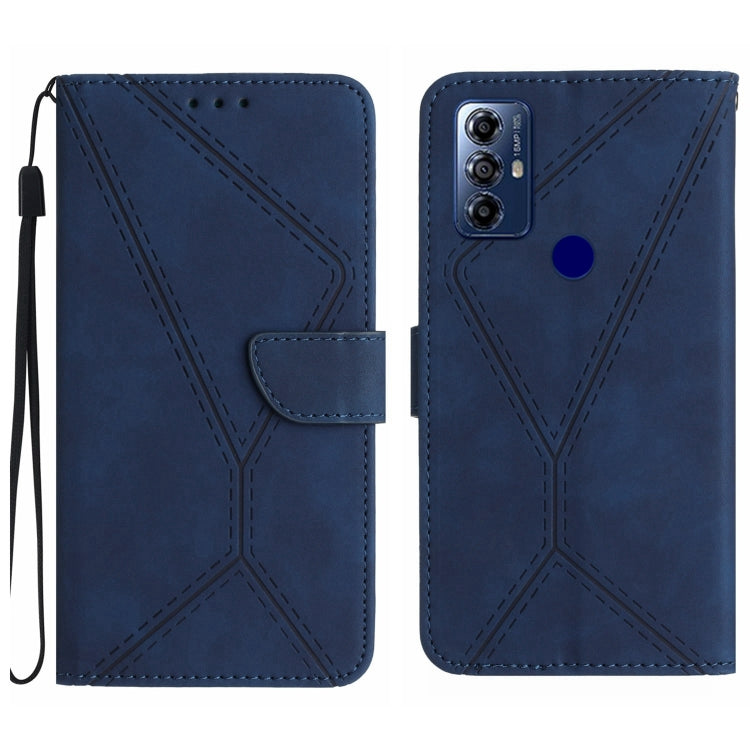 Stitching Embossed Leather Phone Case, For Motorola Moto G Play 2023, For Motorola Moto G72 4G, For Motorola Moto E22 / E22i 4G, For Motorola Moto E22S / G22 4G