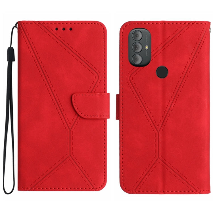 Stitching Embossed Leather Phone Case, For Motorola Moto G52J, For Motorola Moto G Stylus 5G 2022, For Motorola Moto G Stylus 4G 2022, For Motorola Moto G Power 2022