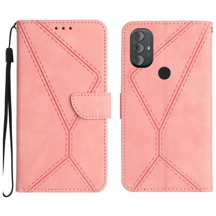Stitching Embossed Leather Phone Case, For Motorola Moto G52J, For Motorola Moto G Stylus 5G 2022, For Motorola Moto G Stylus 4G 2022, For Motorola Moto G Power 2022