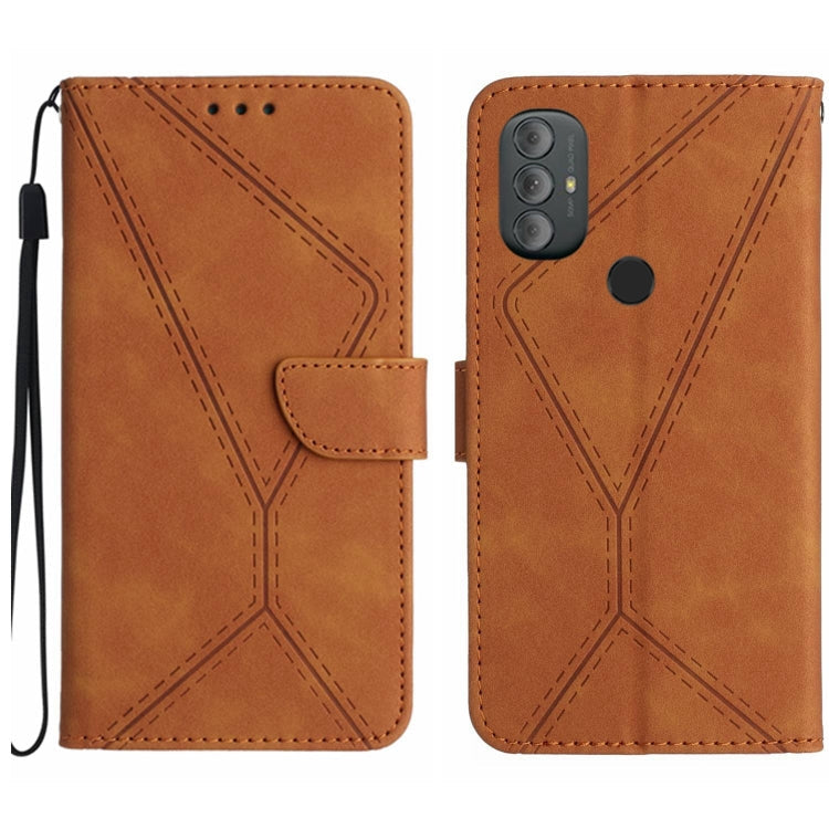 Stitching Embossed Leather Phone Case, For Motorola Moto G52J, For Motorola Moto G Stylus 5G 2022, For Motorola Moto G Stylus 4G 2022, For Motorola Moto G Power 2022