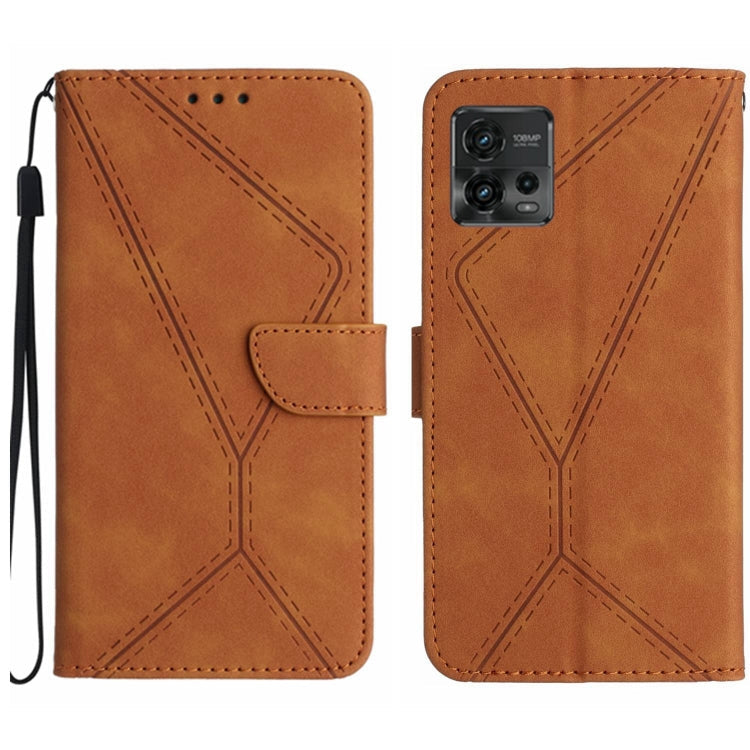 Stitching Embossed Leather Phone Case, For Motorola Moto G Play 2023, For Motorola Moto G72 4G, For Motorola Moto E22 / E22i 4G, For Motorola Moto E22S / G22 4G