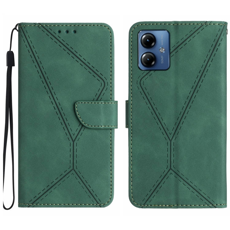 Stitching Embossed Leather Phone Case, For Motorola Moto G84, For Motorola Moto G54, For Motorola Edge 40 Neo, For Motorola Moto G14