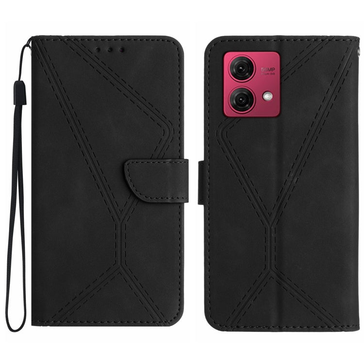Stitching Embossed Leather Phone Case, For Motorola Moto G84, For Motorola Moto G54, For Motorola Edge 40 Neo, For Motorola Moto G14