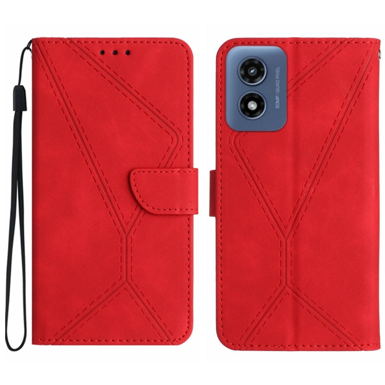 Stitching Embossed Leather Phone Case, For Motorola Moto G34 5G, For Motorola Moto G Play 4G 2024, For Motorola Moto G Play 5G 2024, For Motorola Moto G Power 5G 2024