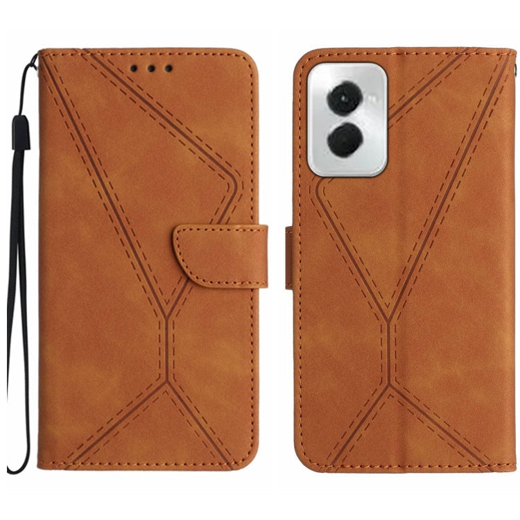 Stitching Embossed Leather Phone Case, For Motorola Moto G34 5G, For Motorola Moto G Play 4G 2024, For Motorola Moto G Play 5G 2024, For Motorola Moto G Power 5G 2024