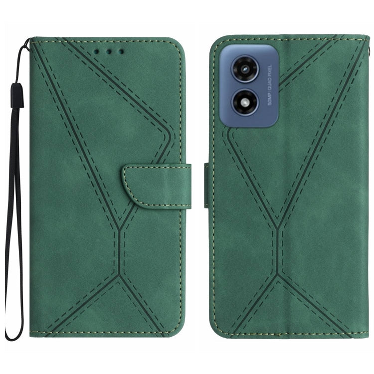 Stitching Embossed Leather Phone Case, For Motorola Moto G34 5G, For Motorola Moto G Play 4G 2024, For Motorola Moto G Play 5G 2024, For Motorola Moto G Power 5G 2024