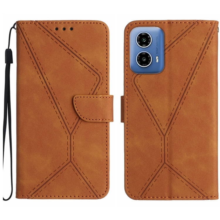 Stitching Embossed Leather Phone Case, For Motorola Moto G45 5G, For Motorola Edge 50 5G, For Motorola Edge 50 Neo, For Motorola Moto E14