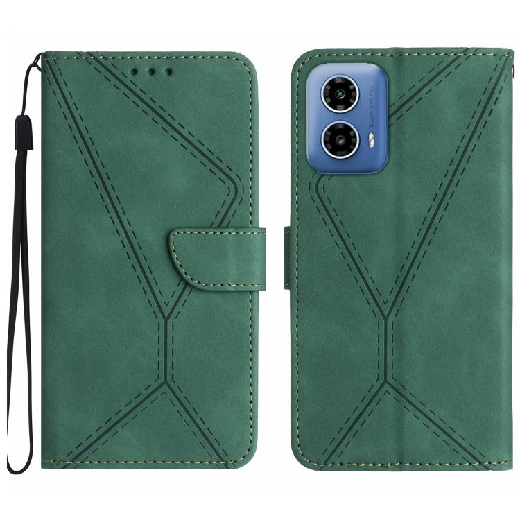 Stitching Embossed Leather Phone Case, For Motorola Moto G45 5G, For Motorola Edge 50 5G, For Motorola Edge 50 Neo, For Motorola Moto E14