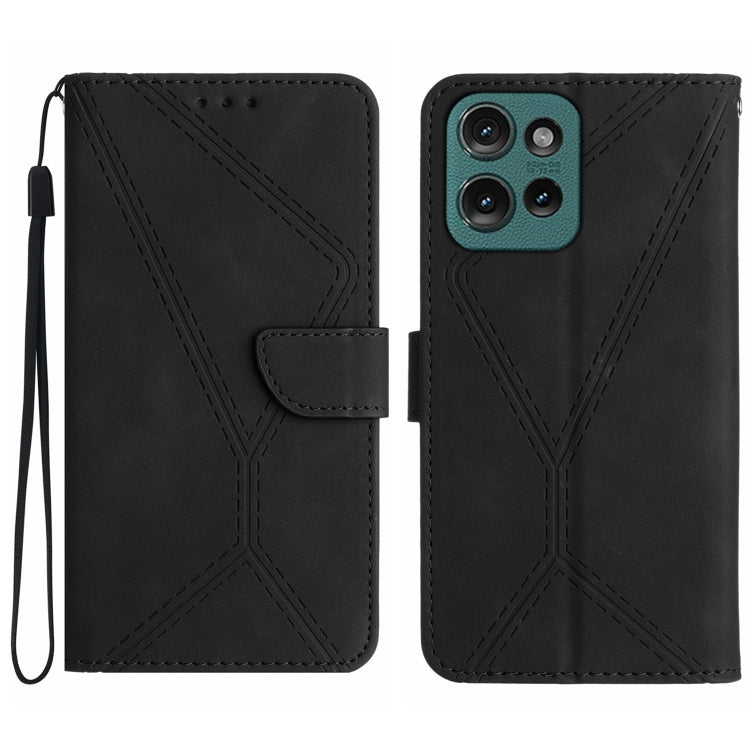 Stitching Embossed Leather Phone Case, For Motorola Moto G45 5G, For Motorola Edge 50 5G, For Motorola Edge 50 Neo, For Motorola Moto E14