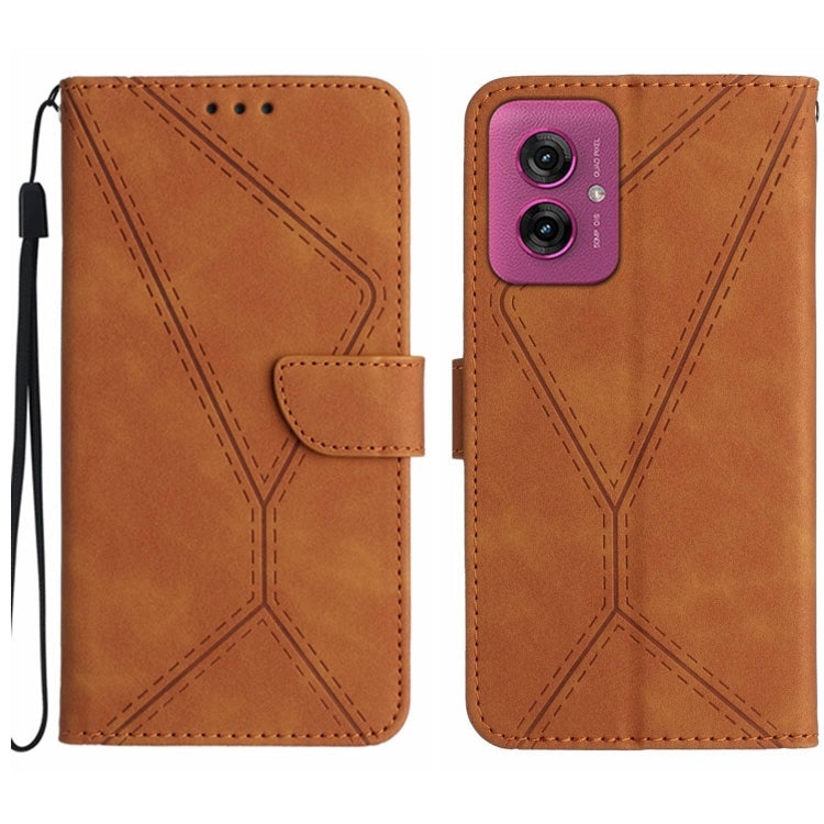 Stitching Embossed Leather Phone Case, For Motorola Moto G Play 2025, For Motorola Moto G75 5G, For Motorola Moto G35 5G, For Motorola Moto G55 5G