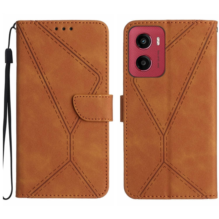 Stitching Embossed Leather Phone Case, For Motorola Moto G Stylus 5G 2025, For Motorola Moto G05, For Motorola Moto G15, For Motorola Moto G 5G 2025