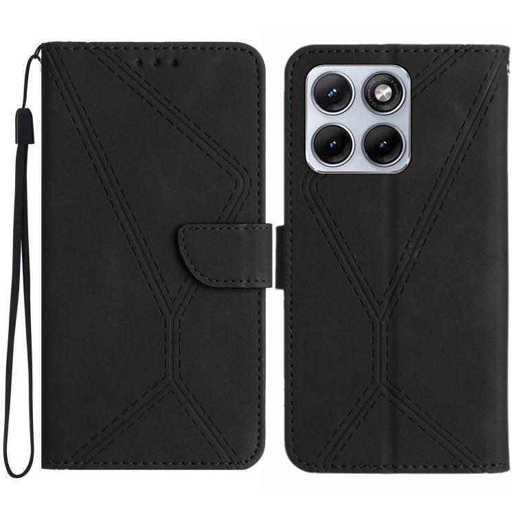 Stitching Embossed Leather Phone Case, For Motorola Moto G37 5G, For Motorola Edge 70 Pro 5G, For Motorola Edge 70 Fusion 5G, For Motorola Moto G67 5G / G77 5G