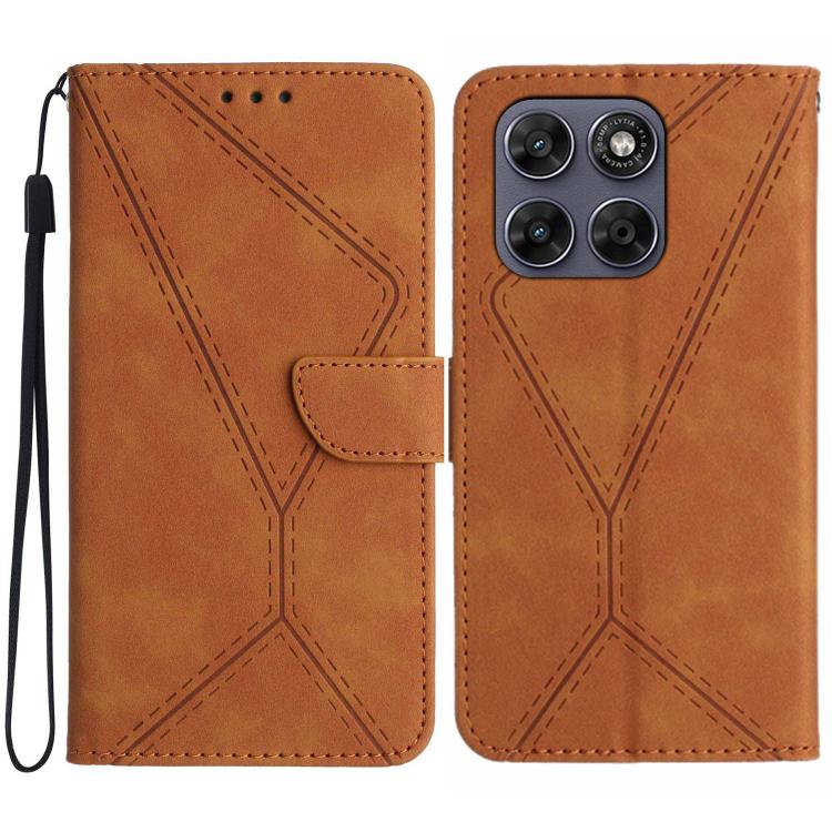Stitching Embossed Leather Phone Case, For Motorola Moto G37 5G, For Motorola Edge 70 Pro 5G, For Motorola Edge 70 Fusion 5G, For Motorola Moto G67 5G / G77 5G