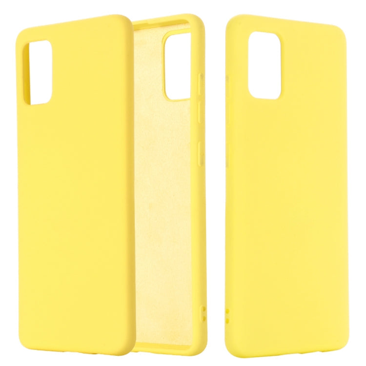 Solid Color Liquid Silicone Shockproof Full Coverage Protective Case, For Samsung Galaxy A51 5G