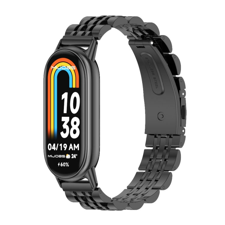 Mijobs Seven Bead Stainless Steel Watch Band, For Xiaomi Smart Band 10 / 9 / 8