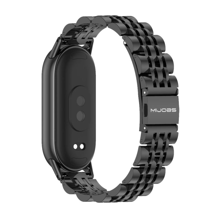 Mijobs Seven Bead Stainless Steel Watch Band, For Xiaomi Smart Band 10 / 9 / 8