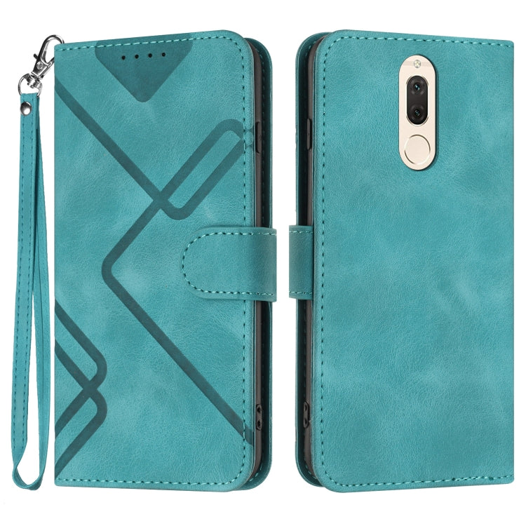 Line Pattern Skin Feel Leather Phone Case, For Huawei P20 Pro, For Huawei P20 lite, For Huawei P smart 2018/Enjoy 7S, For Huawei Mate 10 Lite/Maimang 6