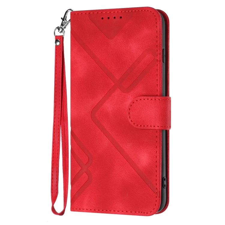 Line Pattern Skin Feel Leather Phone Case, For Huawei Mate 10 Pro, For Huawei P10 Lite